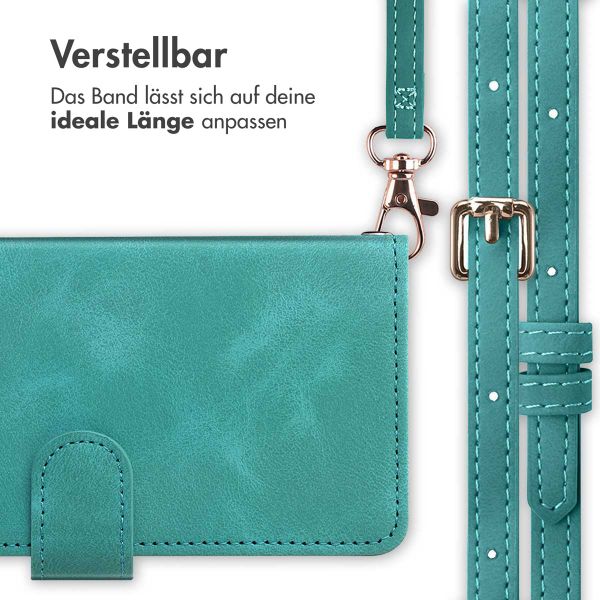 imoshion Klapphülle mit Kordel Apple iPhone SE (2022 / 2020) / 8 / 7 - Türkis