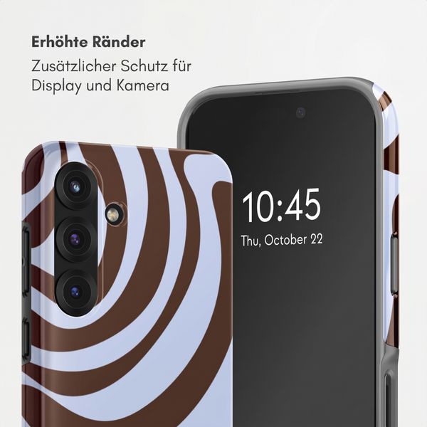 Selencia Vivid Back Cover Samsung Galaxy S25 - Dream Swirl Chocolate