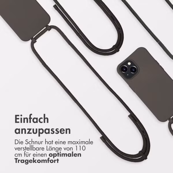 imoshion Color Backcover mit abtrennbarem Band MagSafe für das Apple iPhone 15 - Black Coffee