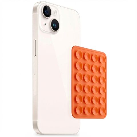 Selencia ﻿2er-Pack Telefonhalter Saugnapf - Orange