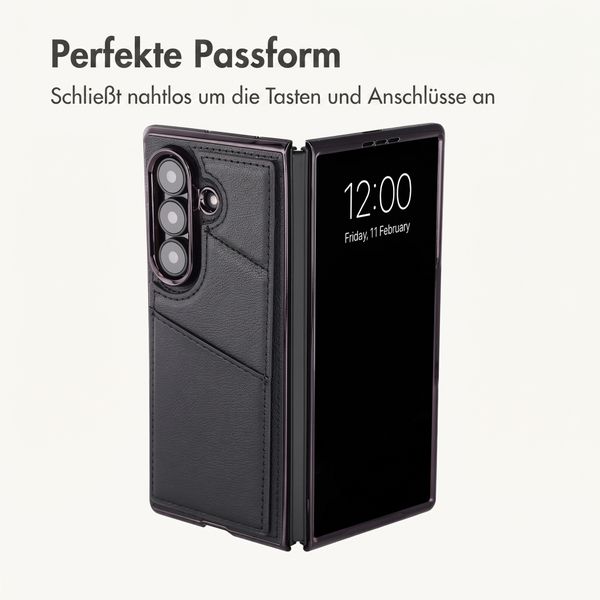imoshion Kunstleder MagSafe Backcover mit Kartenfach Samsung Galaxy Z Fold 8 Ultra - Schwarz