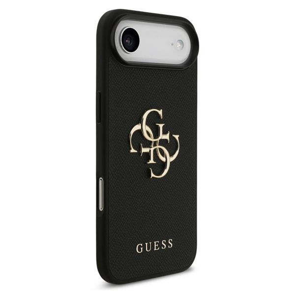 Guess Big 4G Logo Hülle Grained Apple iPhone Air - Schwarz