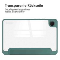 imoshion Trifold Hardcase Klapphülle für das Samsung Galaxy Tab A9 8.7 Zoll - Grün