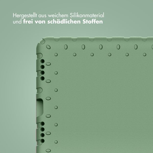 imoshion Schutzhülle mit Handgriff kindersicher Apple iPad 11 (2025) 11 Zoll A16 / iPad 10 (2022) 10.9 Zoll - Olive Green