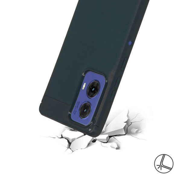 imoshion Brushed Back Cover Motorola Moto G85 - Dunkelblau
