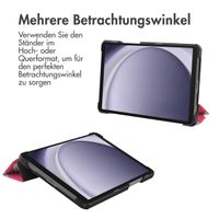imoshion Design Trifold Klaphülle Samsung Galaxy Tab A11 / A9 8.7 Zoll - Dusty Rose Blossom