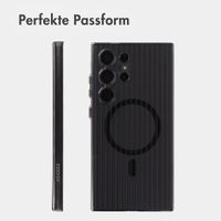 Accezz Lite Backcover mit MagSafe | Fluted | Samsung Galaxy S24 Ultra - Schwarz