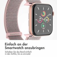 imoshion Nylonarmband für das  Apple Watch Series 1 t/m 9 / SE (38/40/41 mm) | Series 10 / 11 (42 mm) - Sand Pink