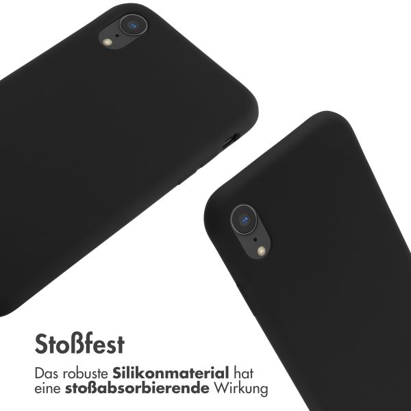 imoshion SilikonHülle mit Band Apple iPhone Xr - Schwarz