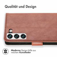imoshion Luxuriöse Klapphülle Samsung Galaxy S22 - Braun
