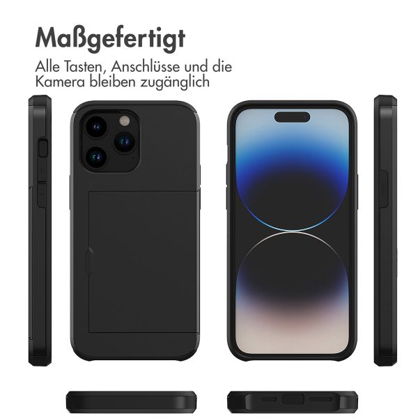 imoshion ﻿Backcover mit Kartenfach für das Apple iPhone 14 Pro Max - Schwarz