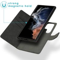imoshion Entfernbare 2-1 Luxus Klapphülle Samsung Galaxy S23 Ultra - Schwarz