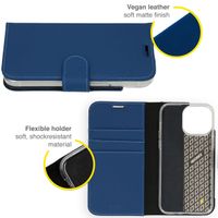 Accezz Wallet TPU Klapphülle für das Apple iPhone 14 Pro Max - Dunkelblau