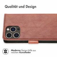 imoshion Luxuriöse Klapphülle für das iPhone 14 Pro - Braun