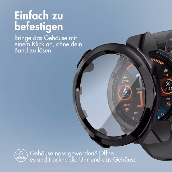 imoshion Full Cover Hard Case Garmin Fenix 8 - 47 mm - Schwarz