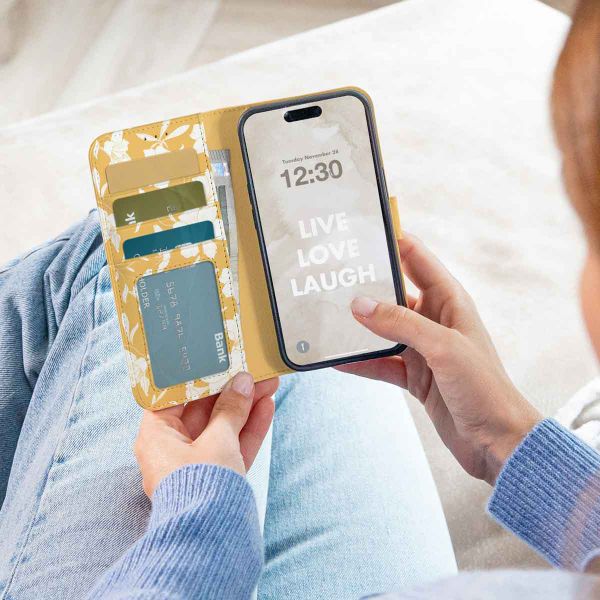 imoshion Design Klapphülle Samsung Galaxy S9 - Yellow Flowers