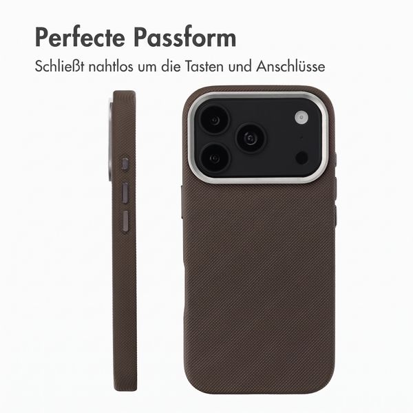 Accezz Mesh Backcover mit MagSafe Apple iPhone 17 Pro - Braun
