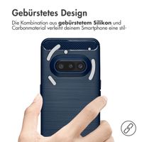 imoshion Brushed Back Cover Nothing Phone (3a) - Dunkelblau