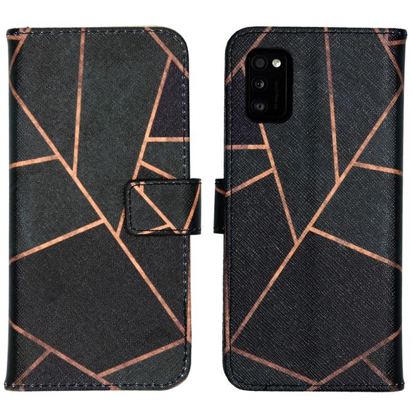 imoshion Design TPU Klapphülle Samsung Galaxy A41 - Black Graphic