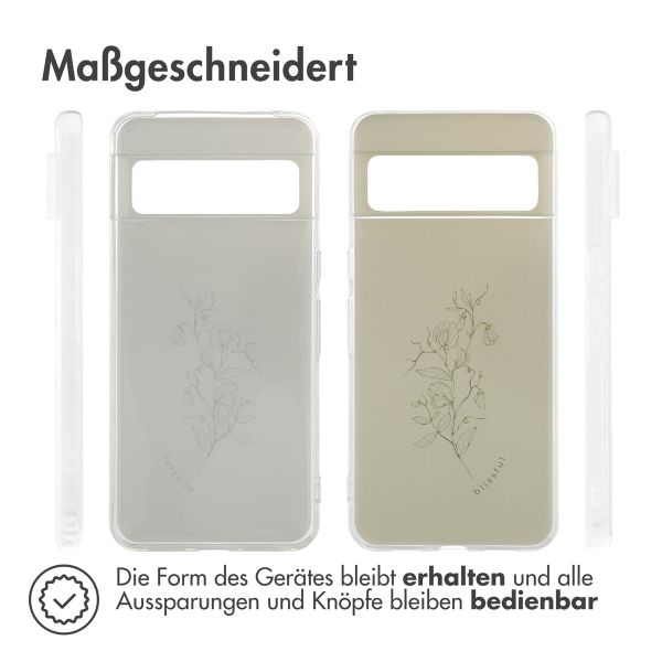 imoshion Design Hülle Google Pixel 8 Pro - Floral Green