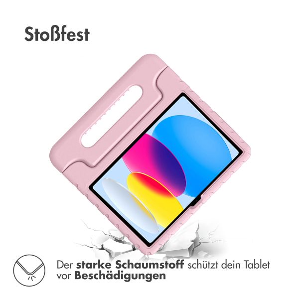 imoshion Schutzhülle mit Handgriff kindersicher für das iPad 11 (2025) 11 Zoll / iPad 10 (2022) 10.9 Zoll - Hellrosa