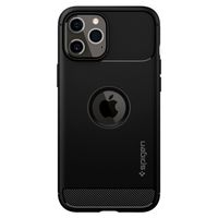 Spigen Rugged Armor Case Schwarz iPhone 12 (Pro)