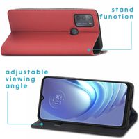 imoshion Slim Folio Klapphülle für das Motorola Moto G50 - Rot