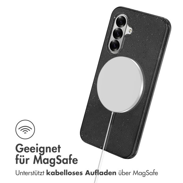 imoshion Glitzer Back Cover mit MagSafe Samsung Galaxy A36 - Glitter Schwarz