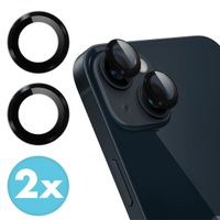 imoshion 2er-Pack Objektivschutz für Kamera für das Apple iPhone 15 / 15 Plus - Schwarz