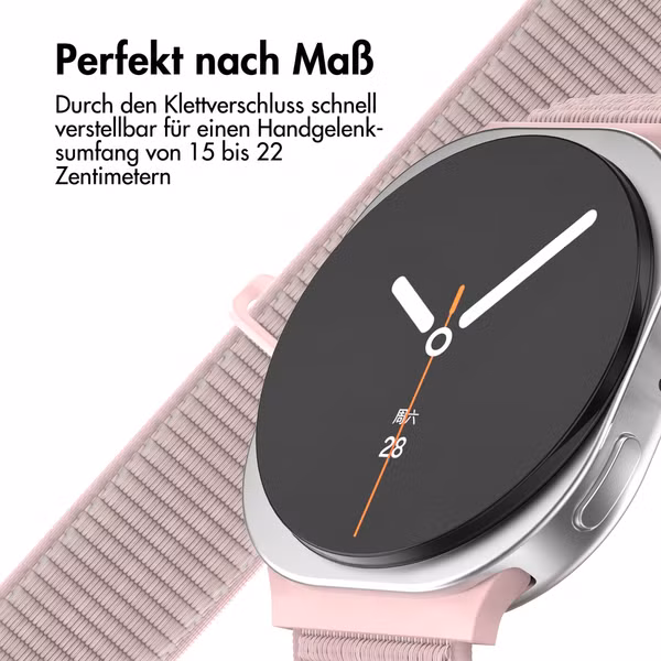 imoshion Nylonarmband für Samsung Galaxy Watch 9 (40/44mm) / Watch 8 (40/44mm) / Classic (46mm) - Light Pink