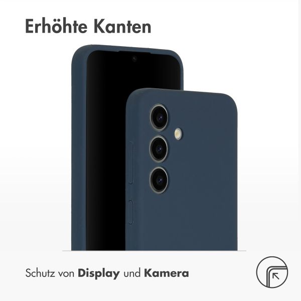 Accezz Liquid Silikoncase Samsung Galaxy S24 - Dunkelblau