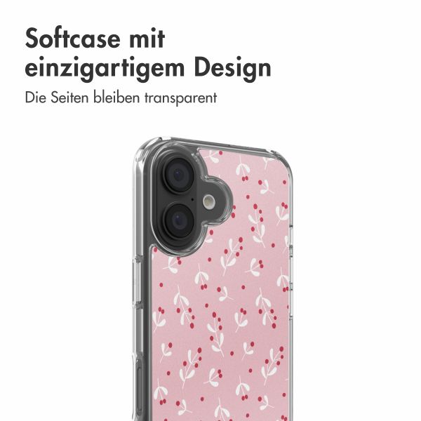 imoshion Design Hülle Apple iPhone 16 - Berries Blush