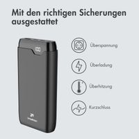 imoshion Powerbank - 27.000 mAh - Schnelles Aufladen und Power Delivery - 30W - Schwarz
