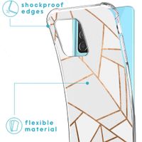 imoshion Design Hülle mit Band für das Samsung Galaxy A52(s) (5G/4G) - White Graphic