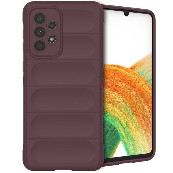 imoshion EasyGrip Back Cover für das Samsung Galaxy A33 - Aubergine