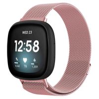 imoshion Mailändische Magnetarmband für das Fitbit Versa 3 - Größe S - Rosa