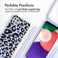 imoshion SilikonHülle design mit Band Samsung Galaxy A22 (5G) - Animal Lila