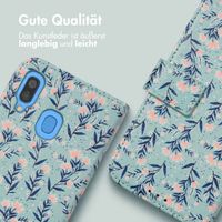 imoshion Design Klapphülle Samsung Galaxy A40 - Blue Flowers
