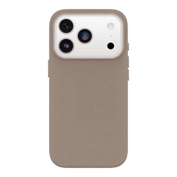 OtterBox Symmetry Cactus Leder Back Cover MagSafe Apple iPhone 17 Pro - Light Grey