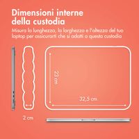 imoshion Puffer Laptop Hülle 13-14 Zoll - Laptop Sleeve - Apricot Crush Orange