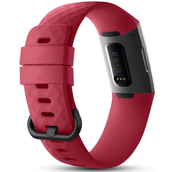 imoshion Silikonband für das  Fitbit Charge 3 / 4 - Rot