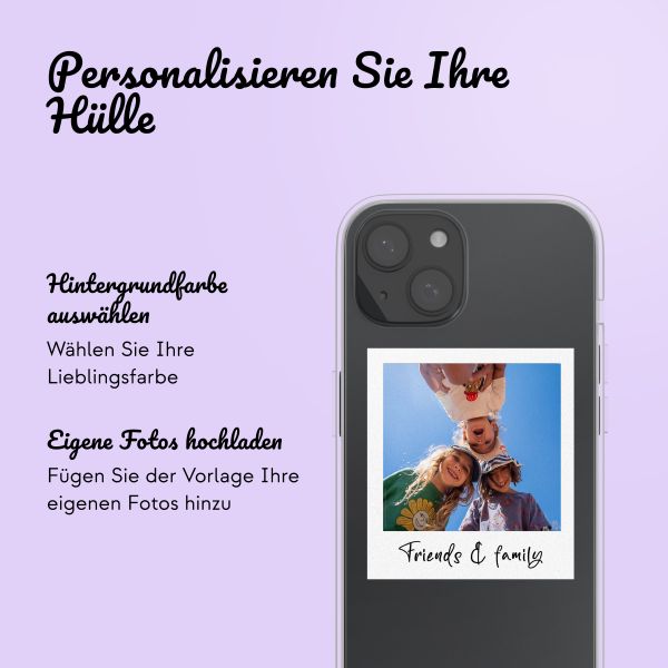 Hülle mit eigenem Foto und/oder Text Apple iPhone 15 - Polaroid