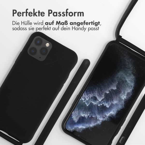 imoshion Silikonhülle mit Band für das iPhone 11 Pro - Schwarz