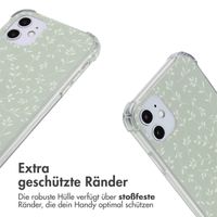 imoshion Design Hülle mit Band iPhone 11 - Smoke Green Flowers