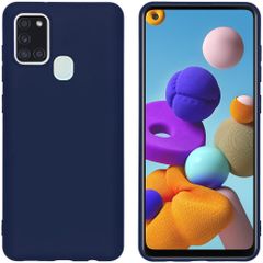 imoshion Color TPU Hülle Dunkelblau für das Samsung Galaxy A21s