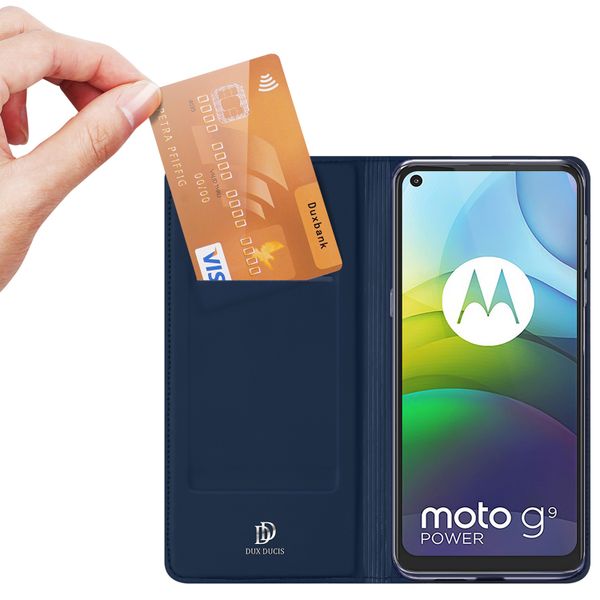 Dux Ducis Slim TPU Klapphülle für das Motorola Moto G9 Power - Dunkelblau