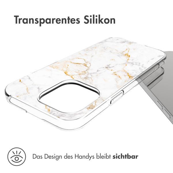 imoshion Design Hülle für das iPhone 14 Pro Max - White Marble