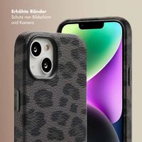 Selencia Sabi Backcover Leopardenmuster mit MagSafe Apple iPhone 14 - Midnight Black
