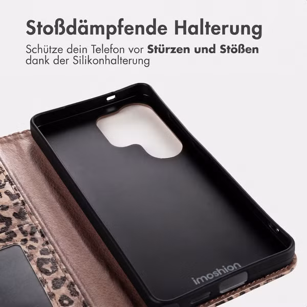 imoshion Design Klapphülle Samsung Galaxy S26 Ultra - Leopard Mood