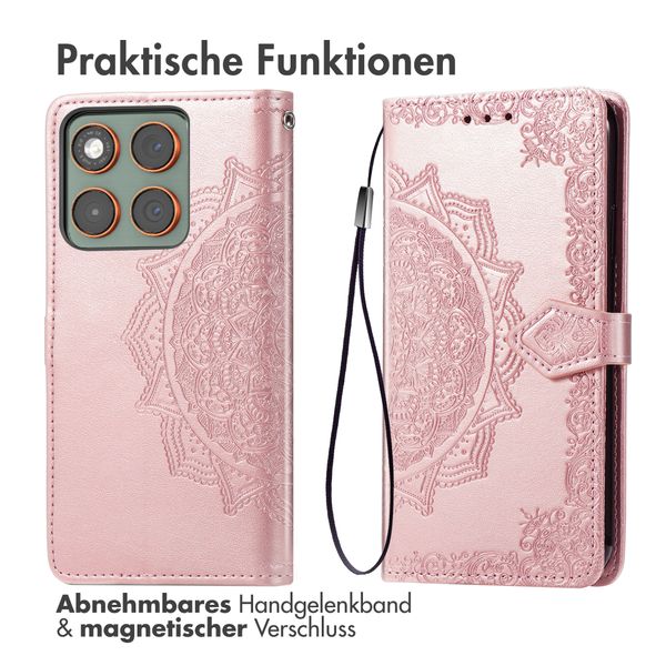 imoshion Mandala Klapphülle Motorola Edge 70 - Rose Gold